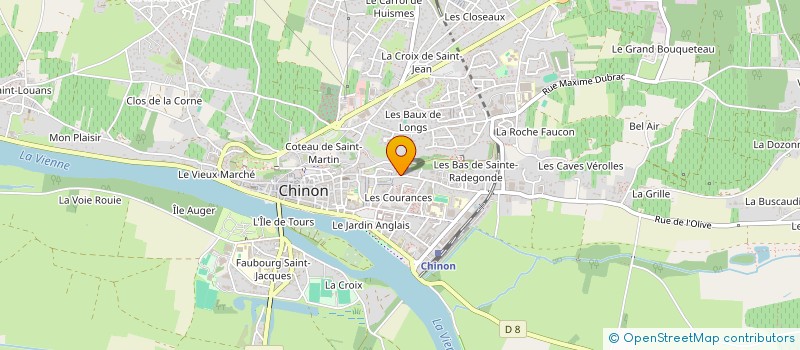 localisation de l'entreprise G.F.V. COULAY-DUTHEIL STM  CHINON