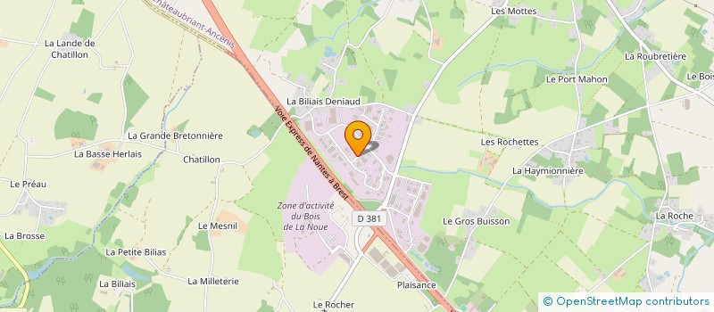 localisation de l'entreprise G-FACE à VIGNEUX-DE-BRETAGNE