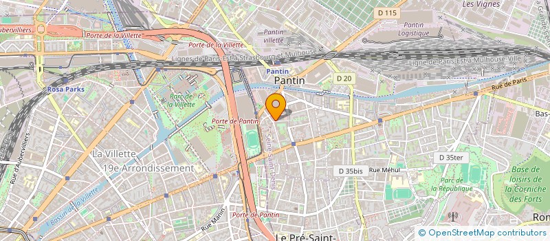 localisation de l'entreprise G FAMILY  PANTIN