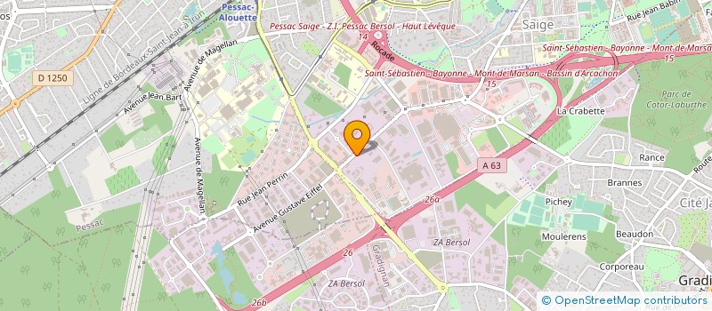 localisation de l'entreprise G.FARGAMEL SAS  PESSAC