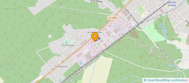 localisation de l'entreprise G FI INVEST à BORDEAUX