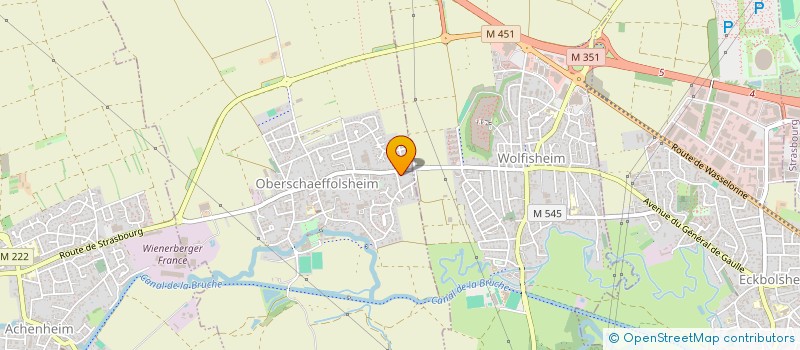 localisation de l'entreprise G. FOM  OBERSCHAEFFOLSHEIM