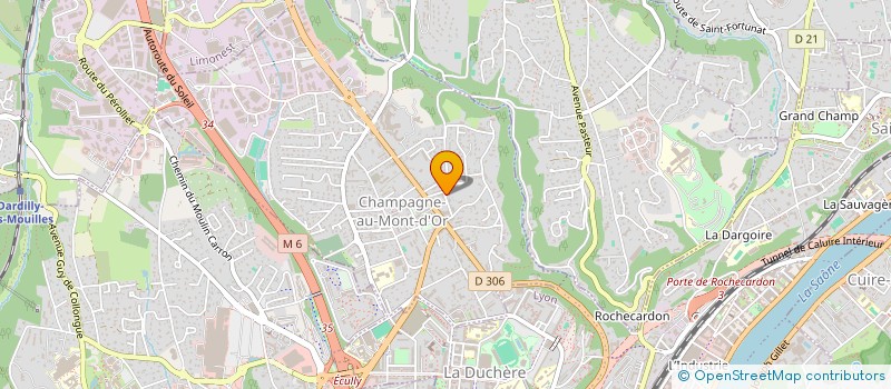 localisation de l'entreprise G. FONTANEL INVESTISSEMENTS à CHAMPAGNE-AU-MONT-D'OR