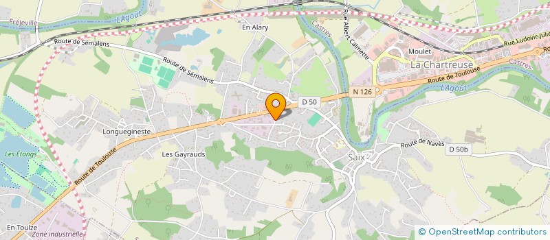 localisation de l'entreprise G.FONTES  SAIX