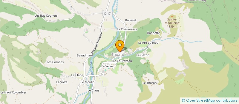localisation de l'entreprise G-FORMATION à THOARD