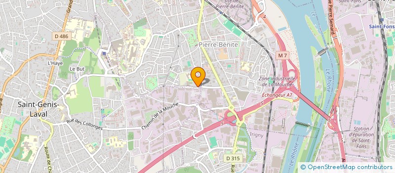 localisation de l'entreprise G.G.  OULLINS-PIERRE-BENITE