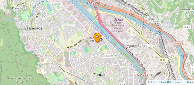 localisation de l'entreprise G.G  FONTAINE