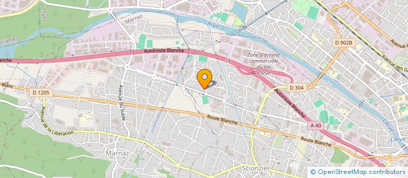 localisation de l'entreprise G & G 74 à SCIONZIER