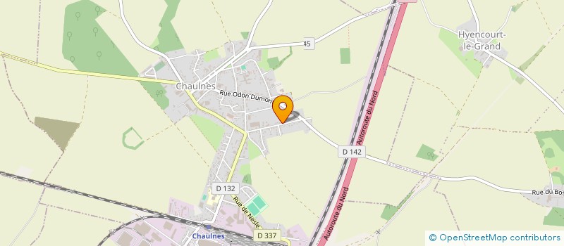 localisation de l'entreprise G&G à CHAULNES