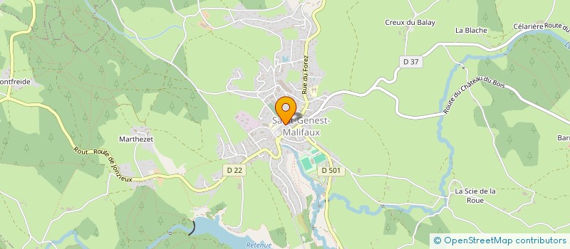 localisation de l'entreprise G&G  SAINT-GENEST-MALIFAUX