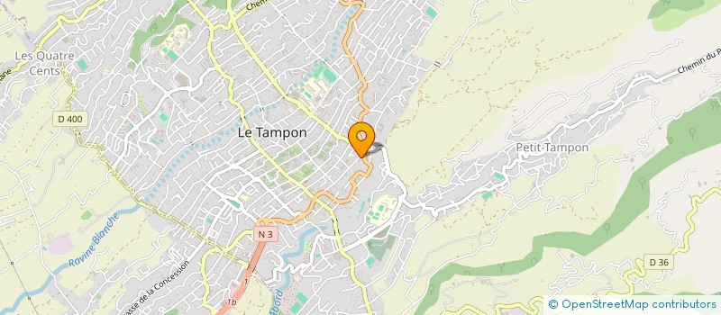 localisation de l'entreprise G.G.A.  LE TAMPON