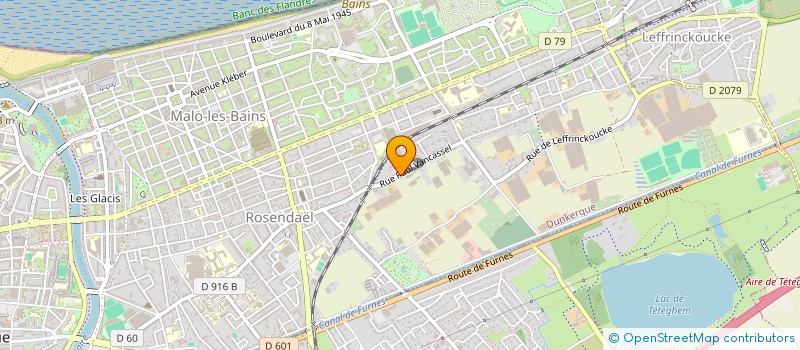 localisation de l'entreprise G.G.A. JACOBSOONE à DUNKERQUE