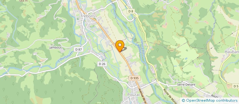 localisation de l'entreprise G.G.A.R.  POUZAC