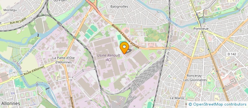 localisation de l'entreprise G.G.F. à LE MANS