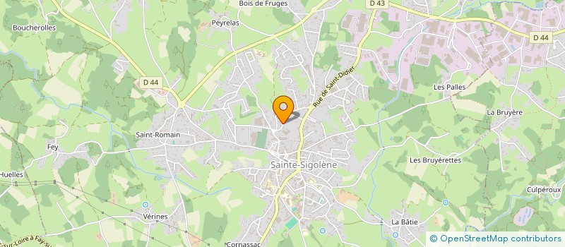 localisation de l'entreprise G. G. FINANCIERE à SAINTE-SIGOLENE