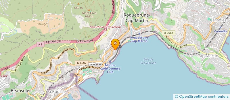 localisation de l'entreprise G & G GOISIS à ROQUEBRUNE-CAP-MARTIN