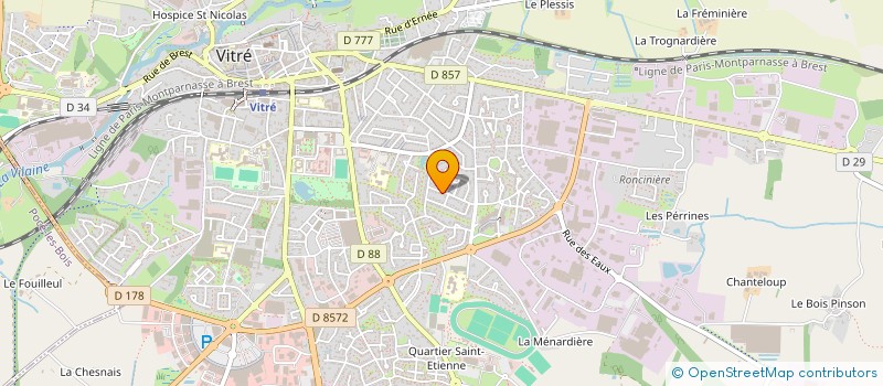 localisation de l'entreprise G.G.H.  VITRE