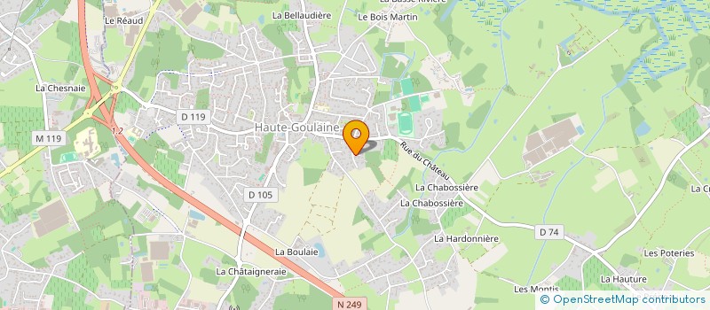 localisation de l'entreprise G&G HABITAT à HAUTE-GOULAINE