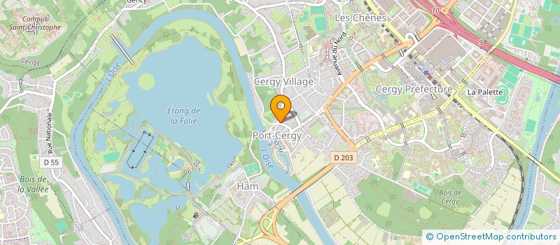 localisation de l'entreprise G'G IMMOBILIER  CERGY