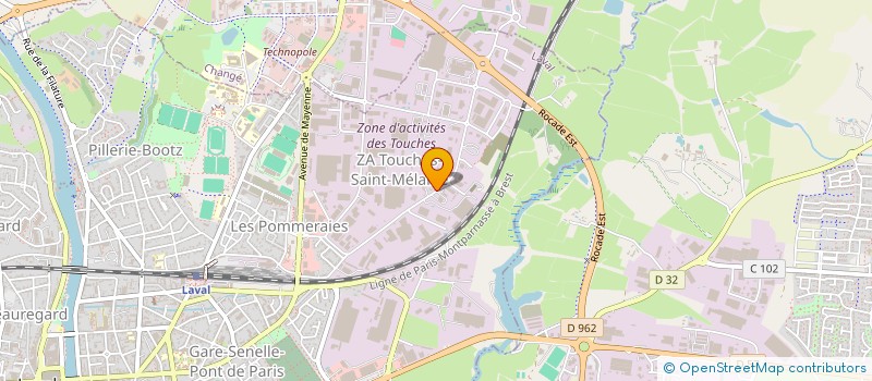 localisation de l'entreprise G.G.M à LAVAL