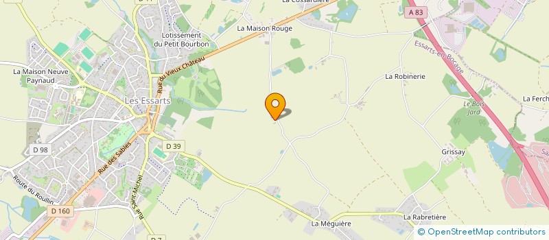 localisation de l'entreprise G.G.P.  ESSARTS-EN-BOCAGE