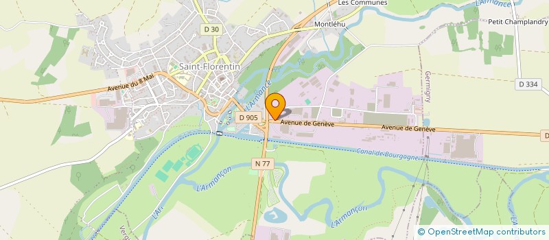 localisation de l'entreprise G G P A J  SAINT-FLORENTIN