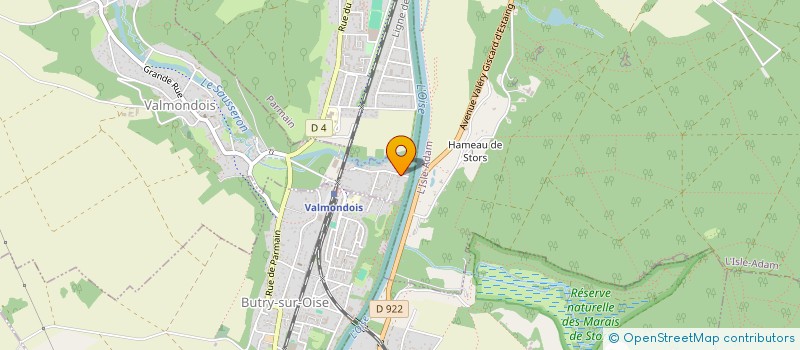 localisation de l'entreprise G.G.S.  VALMONDOIS