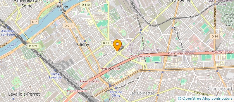 localisation de l'entreprise G&G SAS à CLICHY