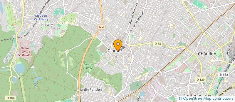 localisation de l'entreprise G.GA.COM à CLAMART