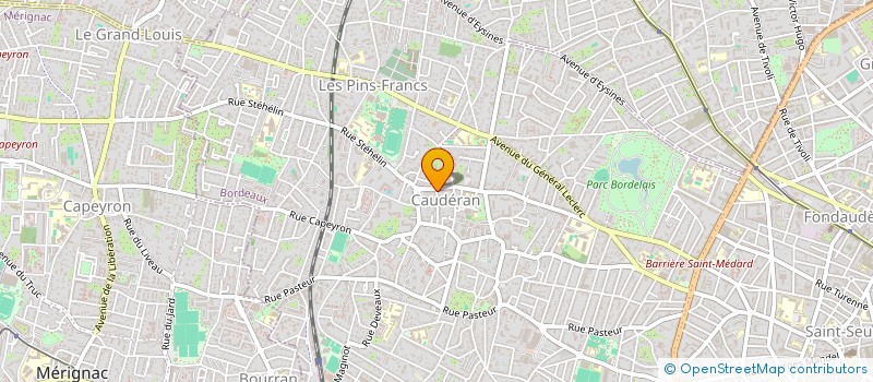 localisation de l'entreprise G. GAUTREAU ET COMPAGNIE  BORDEAUX