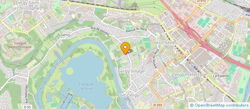 localisation de l'entreprise G-GESTION  CERGY