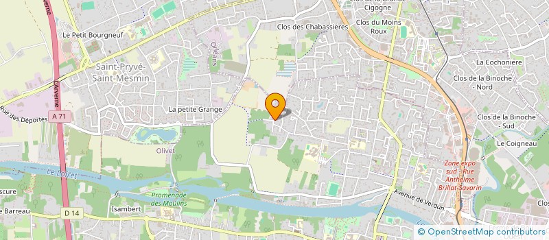 localisation de l'entreprise G.GINI PAYSAGE à OLIVET