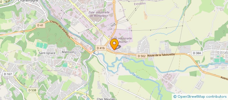 localisation de l'entreprise G GNE  ESTRABLIN