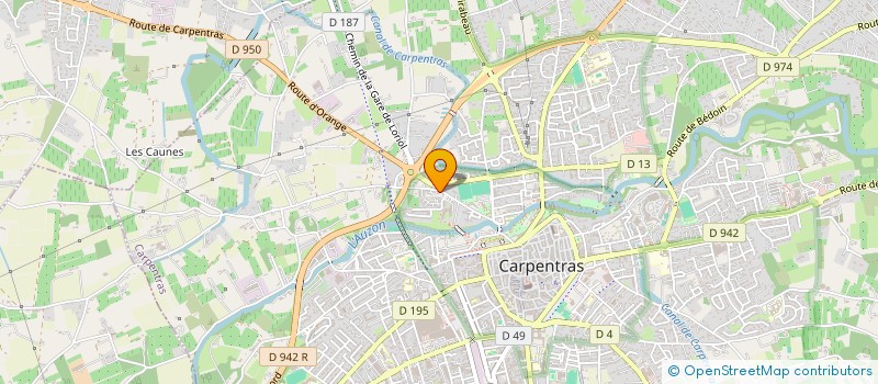 localisation de l'entreprise G.GUIGNOT ET P.LANGLOIS à CARPENTRAS
