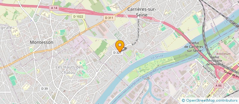 localisation de l'entreprise G&H 14340  CARRIERES-SUR-SEINE