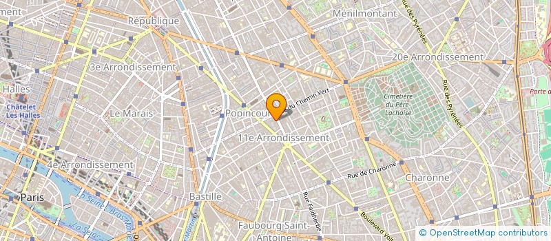 localisation de l'entreprise G H  PARIS