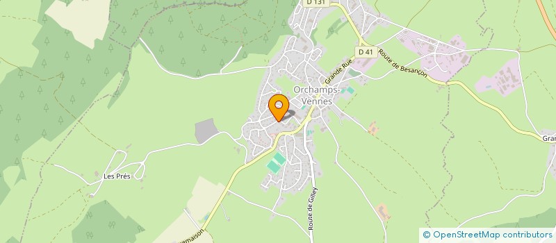 localisation de l'entreprise G&H  ORCHAMPS-VENNES