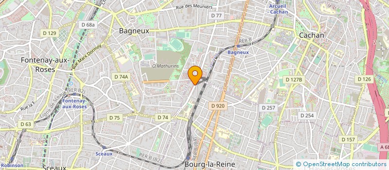 localisation de l'entreprise G.H AUDIOVISUEL à BOURG-LA-REINE
