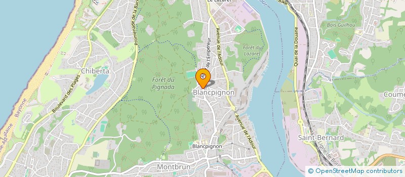 localisation de l'entreprise G.H.B.  ANGLET