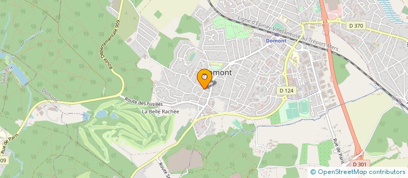 localisation de l'entreprise G.H.F. VOYAGES  DOMONT