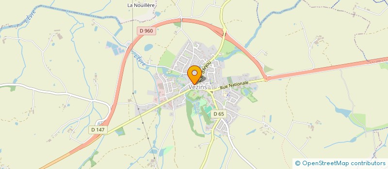 localisation de l'entreprise G.H. HABITAT  VEZINS