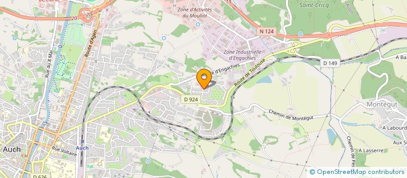 localisation de l'entreprise G H I J  MOUGUERRE