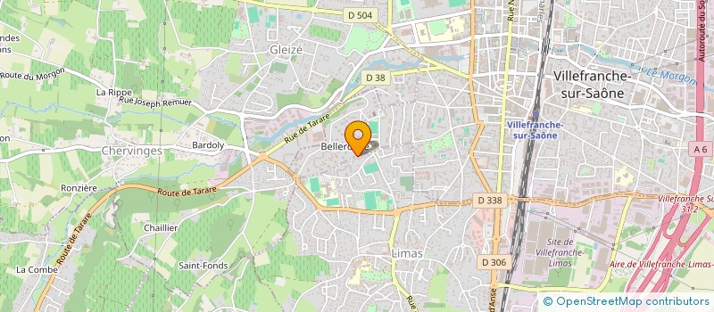 localisation de l'entreprise G.H.K.  VILLEFRANCHE-SUR-SAONE