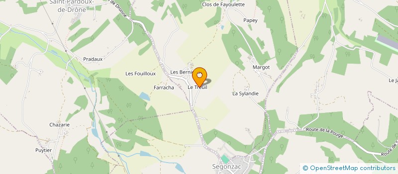 localisation de l'entreprise G H M 24  TOCANE-SAINT-APRE