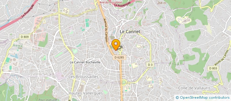 localisation de l'entreprise G.H.M à LE CANNET