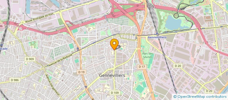 localisation de l'entreprise G.H.M à GENNEVILLIERS