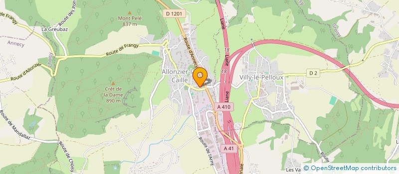 localisation de l'entreprise G.H.M.B.  ALLONZIER-LA-CAILLE