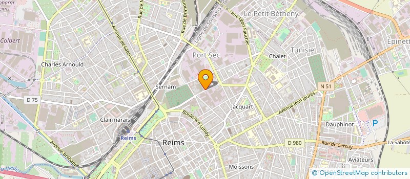 localisation de l'entreprise G H MUMM ET CIE à REIMS