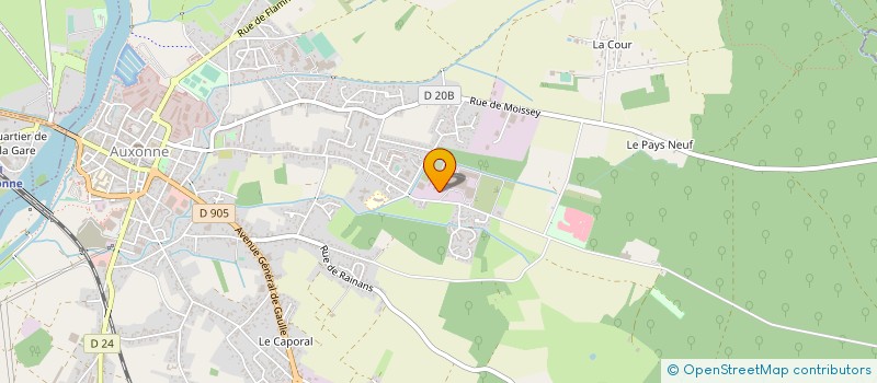 localisation de l'entreprise G.H.PRODUCTION à AUXONNE