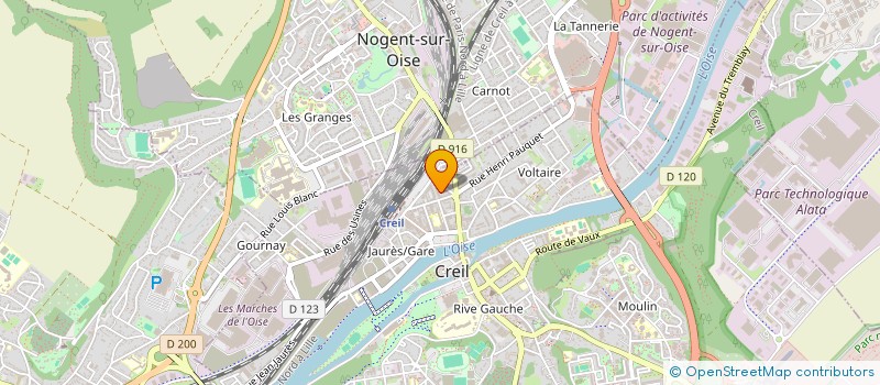 localisation de l'entreprise G H S  CREIL